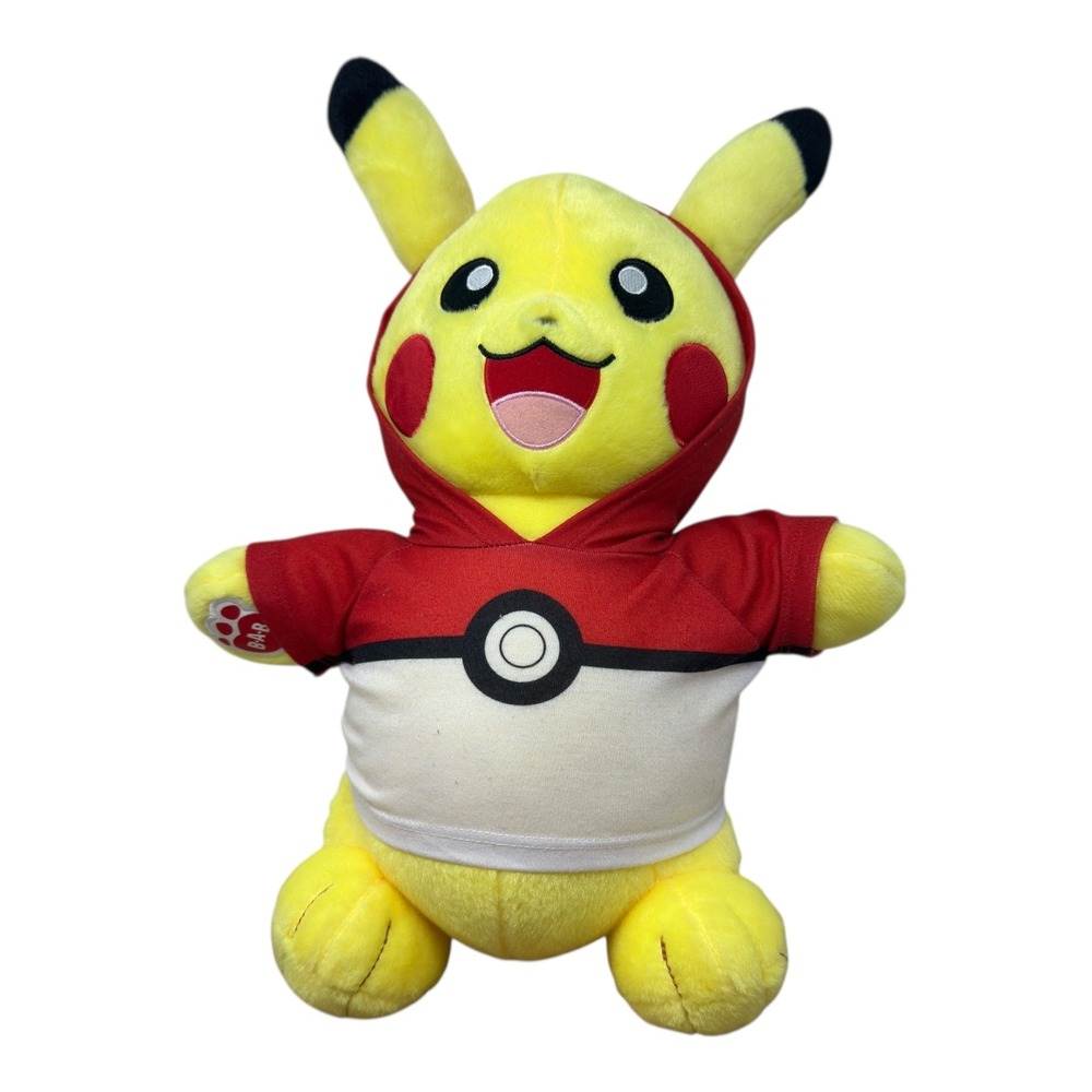 2021 Build A Bear BAB Pokemon Pikachu With Sound Box Plush Toy Working